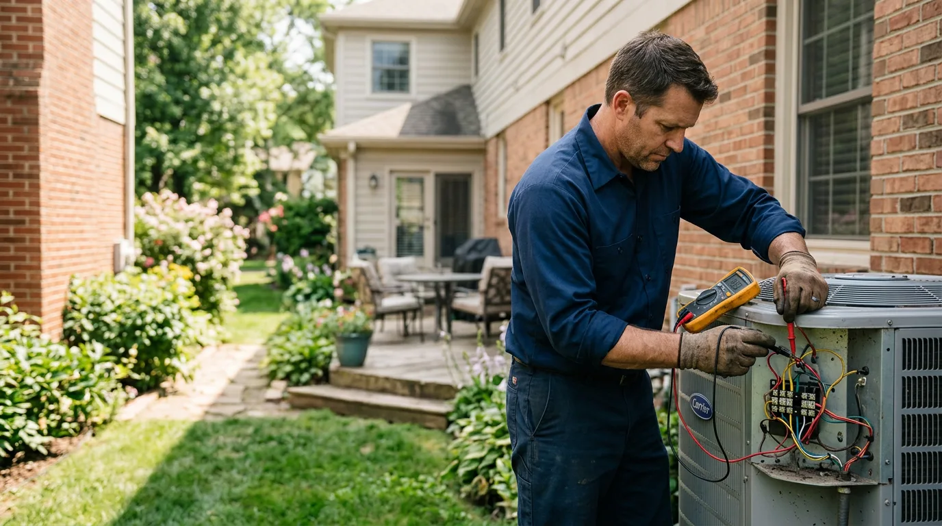 HVAC technician working near Easton, PA